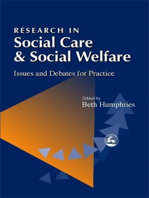 cover image of Research in Social Care and Social Welfare